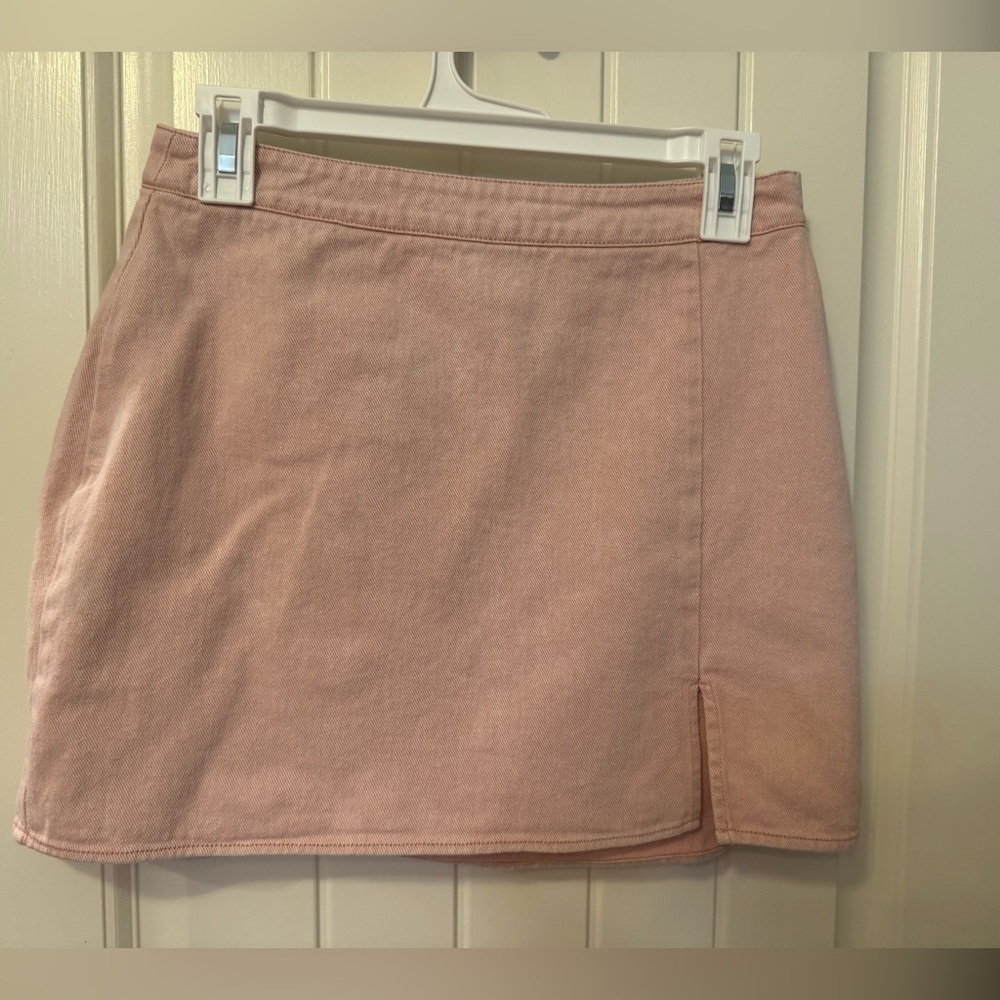 Le Lis pink denim skirt
